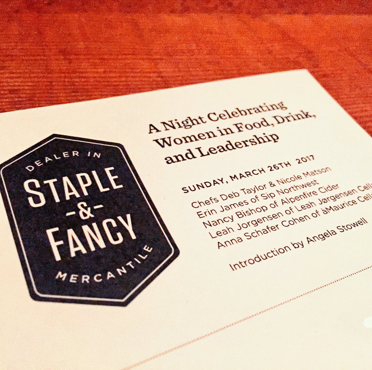 Success! Our first #bossladydinner with @ESRseattle was a hit, many thanks to everyone who came and were involved! #thefutureisfemale