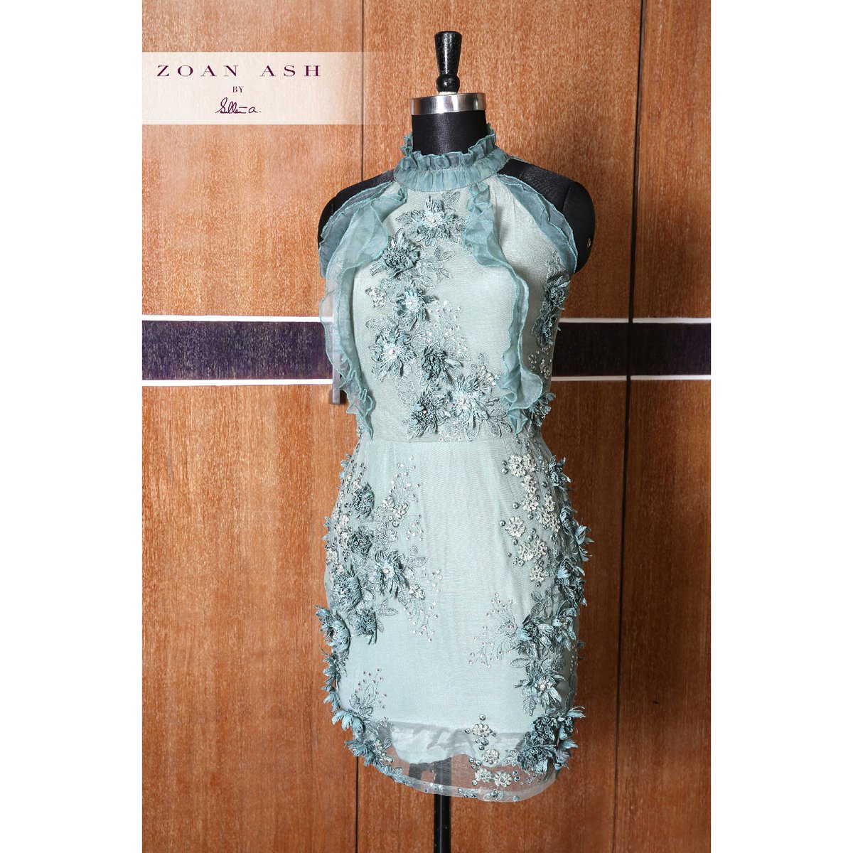 zoan_ash's tweet photo. Dusky Cyan Serenade Frilly Cocktail Dress.
#zoanash🇧🇩 #Bangladesh #zoanashcouture @ashzarzain https://t.co/ADL8EW5XLd