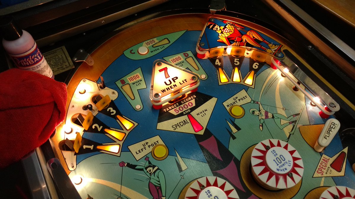 BobMlsna's tweet photo. 1969 Set Up is repaired, rerubbered, cleaned, waxed, and put back together
Everything works. Fun machine
#pinball https://t.co/hB1BjObdDQ