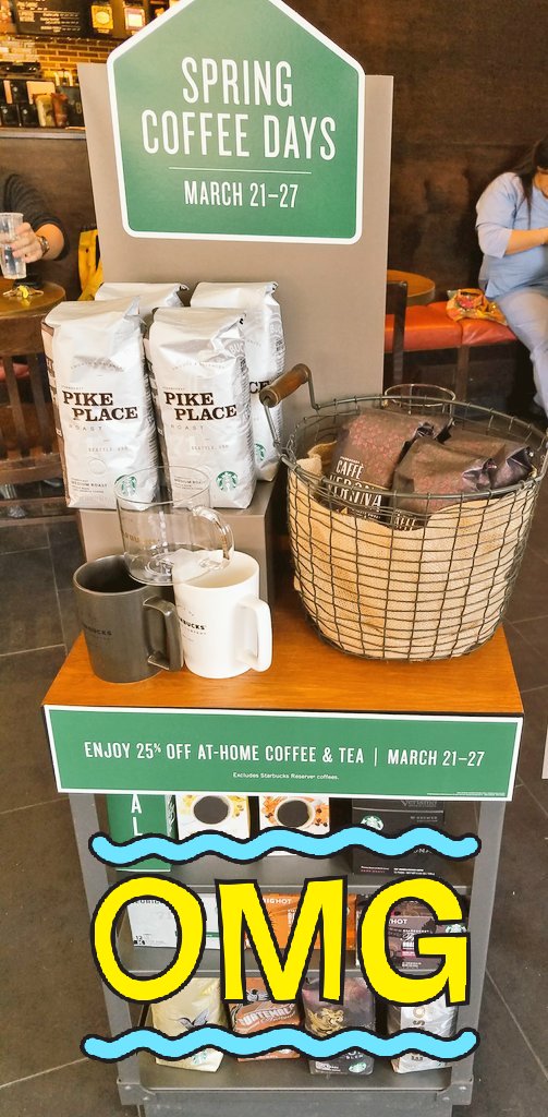 Sbux3rdWard's tweet photo. Tomorrow is the last day to save on all at home coffee! 25% off all of your favorites! Get this deal before it's too late! https://t.co/5kymThyMbH