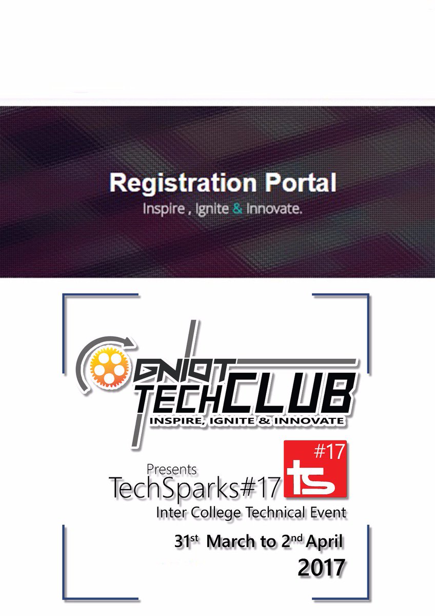 GNIOTTechClub's tweet photo. Now register yourself online.
Just go through the link-
https://t.co/zBkQyHd6T1
#GniotTechClub TechSpark#17. https://t.co/1vJqpagg0f