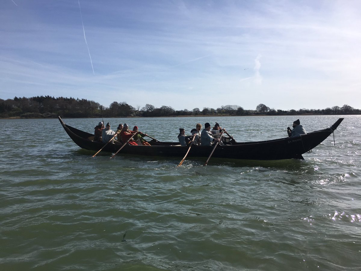 LifeOnTheDeben's tweet photo. Another fine day's filming with the Sae Wylfing Anglo-Saxon replica ship on the delightful Deben #Waldringfield #TheTips #Suffolk #VideoEast https://t.co/bSZoxGKQsb