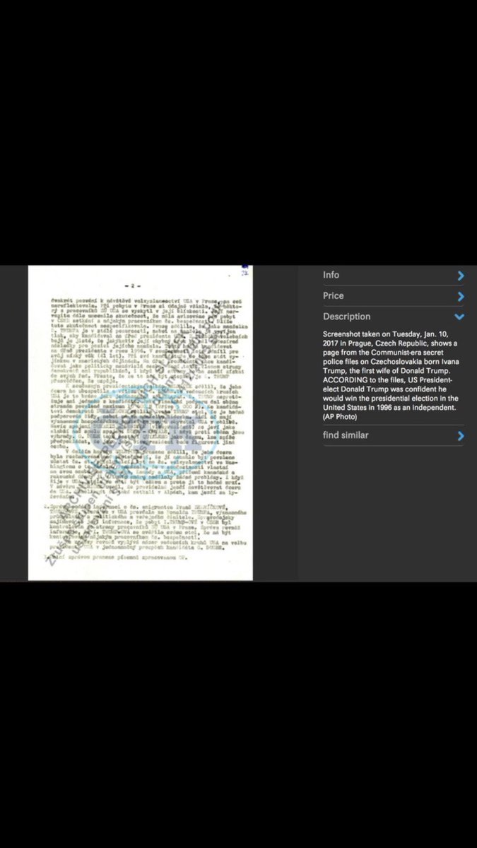 funder's tweet photo. 1988:Trump was spied on by the Soviet Secret Service in Prague-docs via @AP

#trumprussia #resist #trumpleaks #theresistance #russiagate #rt https://t.co/0SBazQFR63