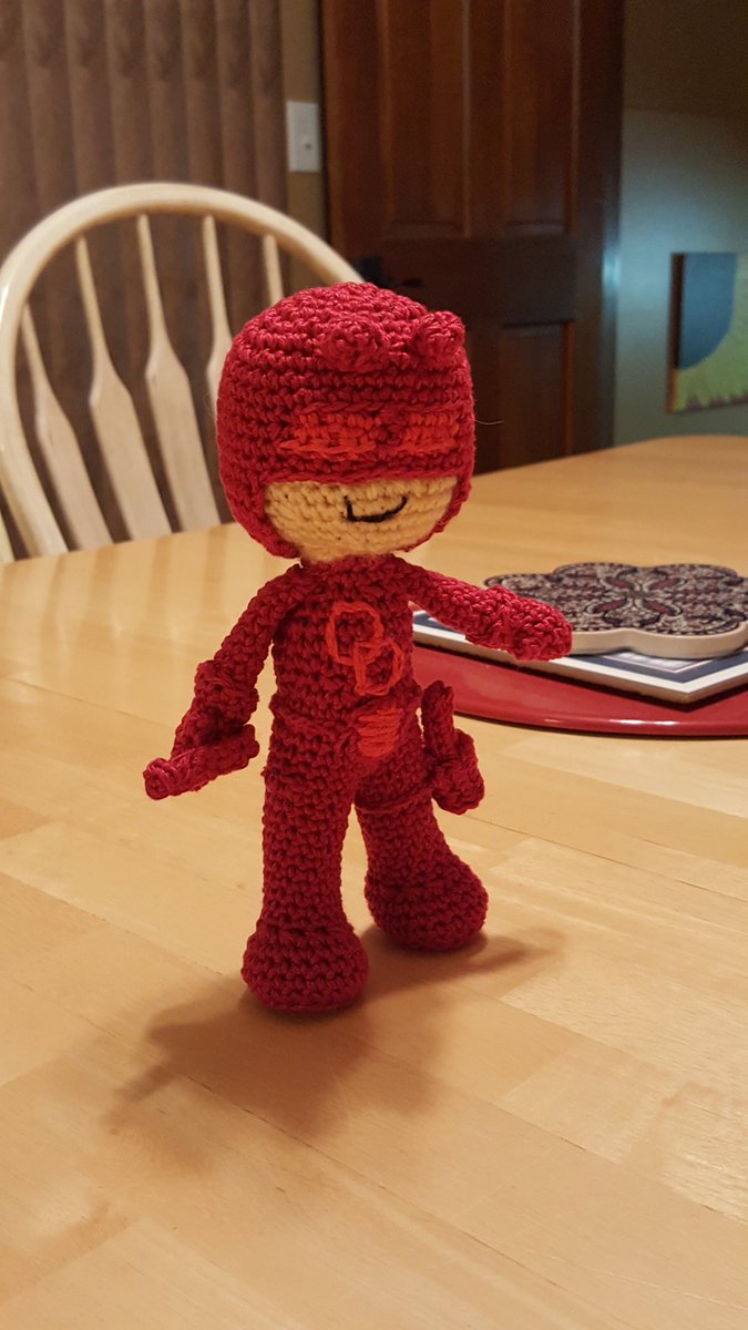 Lbryqueen's tweet photo. #Daredevil My attempt at creating a Daredevil doll. https://t.co/zLVT1IszlG