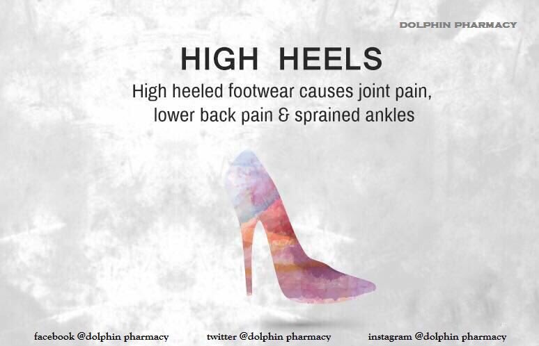 DolphinPharmacy's tweet photo. #dolphinpharmacy #pharmaceuticals #highheels #jointpain #lowbackpain #sprainedankles #bewaregirls #healthiswealth #healthylifestyle #medical https://t.co/8wrWi5YhWo