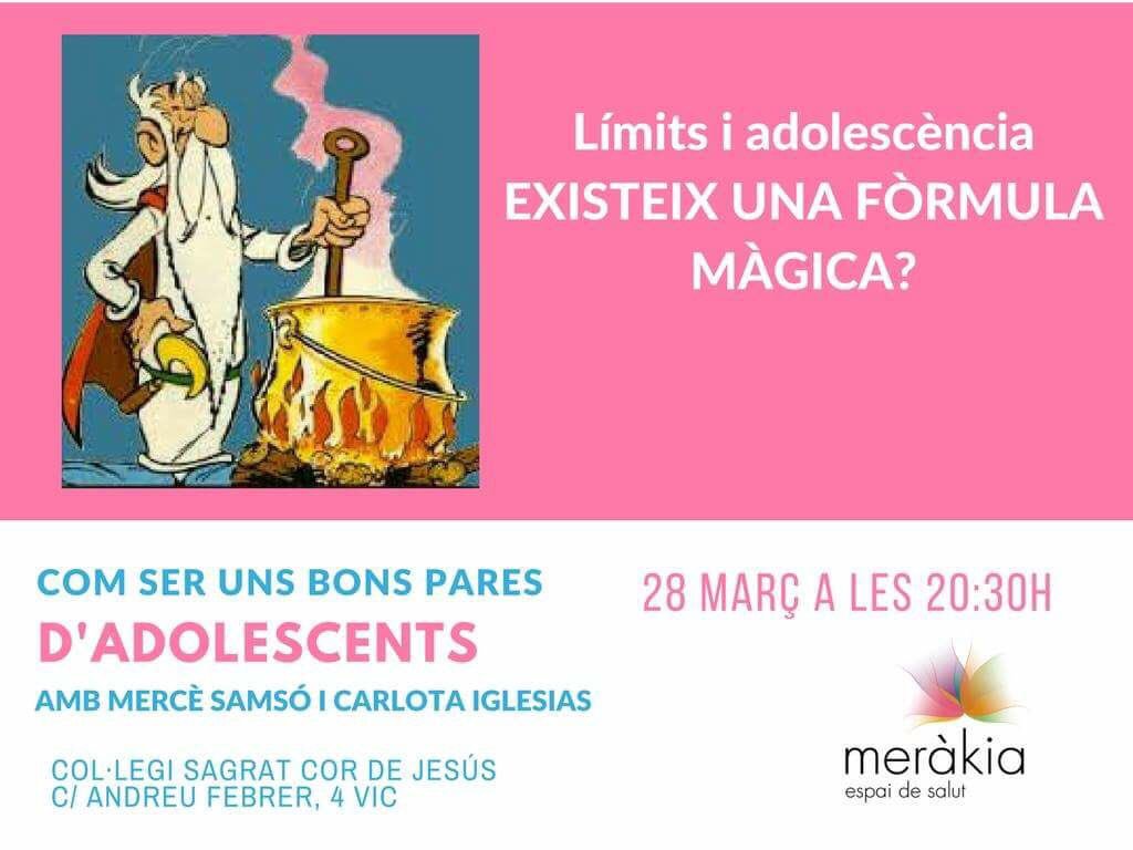 Com ser uns bons pares d'adolescents. Dimarts 28 de març 20:30h! Amb <a href="/quanlamerceesta/">Mercè Samsó</a> i <a href="/psicarlota/">Carlota Iglesias</a> al <a href="/sagratcorvic/">Sagrat Cor Vic</a> <a href="/pec_vic/">Vicky Pech</a> #FactorQ2017