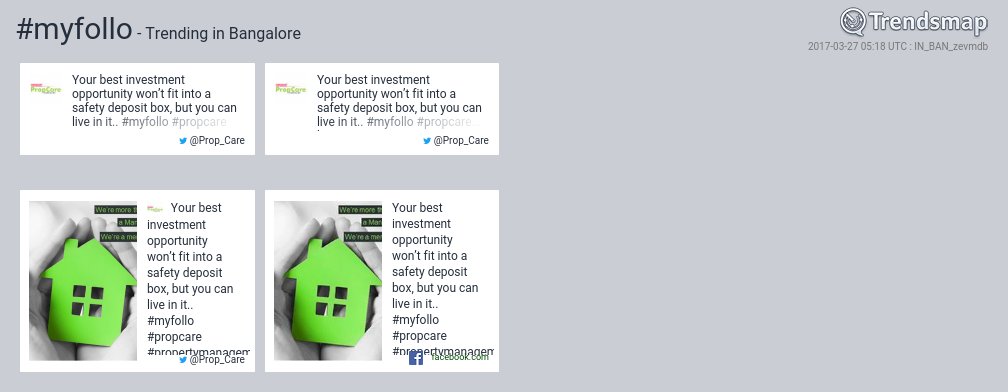 TrendsBengaluru's tweet photo. #myfollo is now trending in #Bangalore
https://t.co/IE7muXEwOR https://t.co/Ou5y3jKEwE