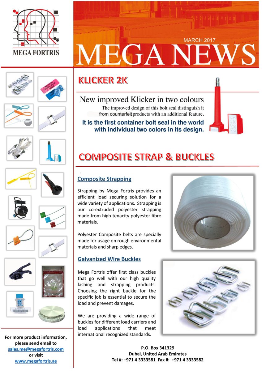 MegaFortrisUAE's tweet image. Check out our March 2017 Newsletter...For inquiry, send us email at enquiries@megafortris.ae #megafortrismefzco #securityseals #loadsecuring