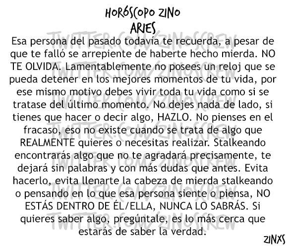 zinos__'s tweet photo. #HoróscopoZino #Aries
Parte I &amp; II https://t.co/PI7tZpFqmU