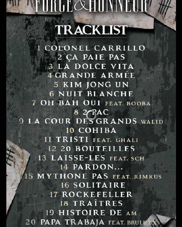 drinkshok's tweet photo. 🚨🚨🚨 @booba sur l'album "Force &amp; Honneur" de @Lacrim_Officiel sur le titre #OhBahOui 🔥🔥🔥
@ https://t.co/yYuMZxBrqp