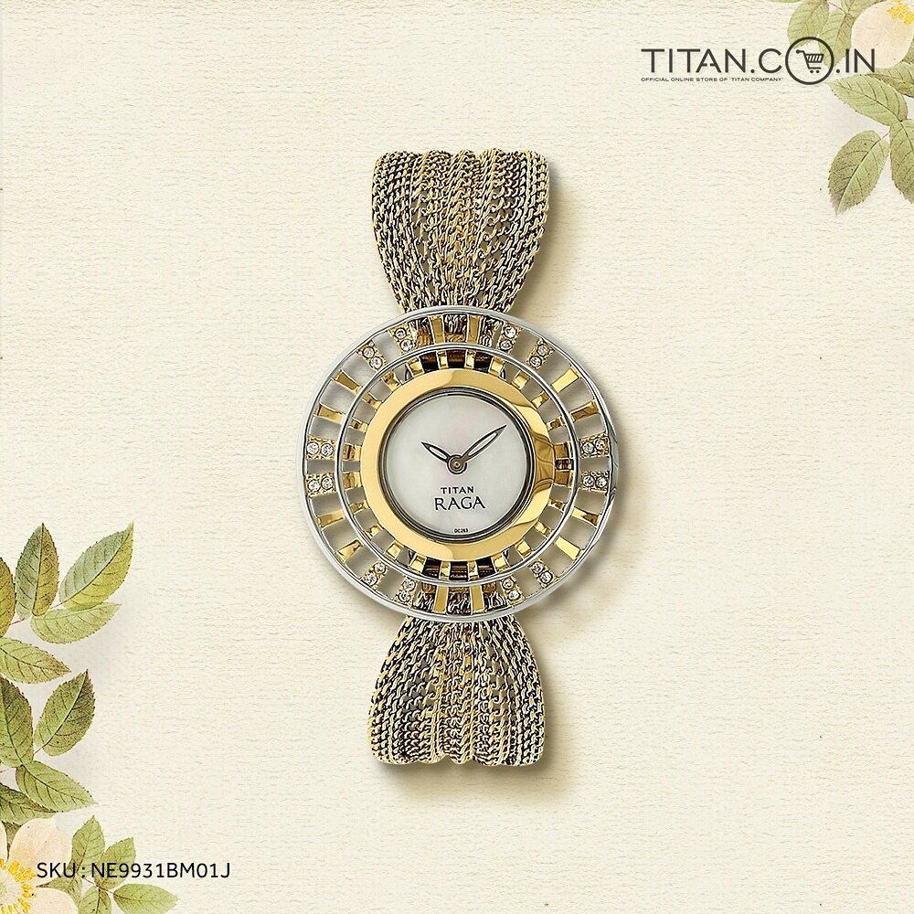 TitanEstore's tweet photo. Tag the woman who's been your biggest motivation, just like this charming watch from Titan Raga. #Uncolour #TitanRaga #MondayMotivation https://t.co/uGlzalhq4L