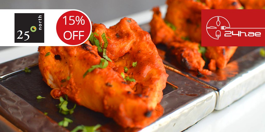 24hae's tweet photo. If you're looking for happiness, you should order Tandoori Murgh from 25 Degrees North with 15% OFF. Order now: https://t.co/LJGAjny980 https://t.co/MORCTDnbdV