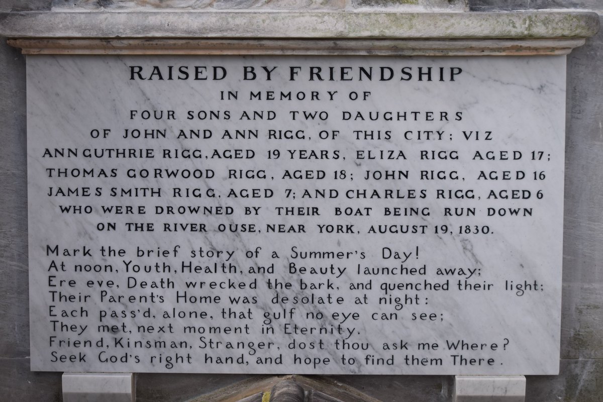 yorkcivictrust's tweet photo. Have you visited the restored Rigg Monument in St Lawrence churchyard yet? @Yorkpastandpres https://t.co/ICqGG6edOX