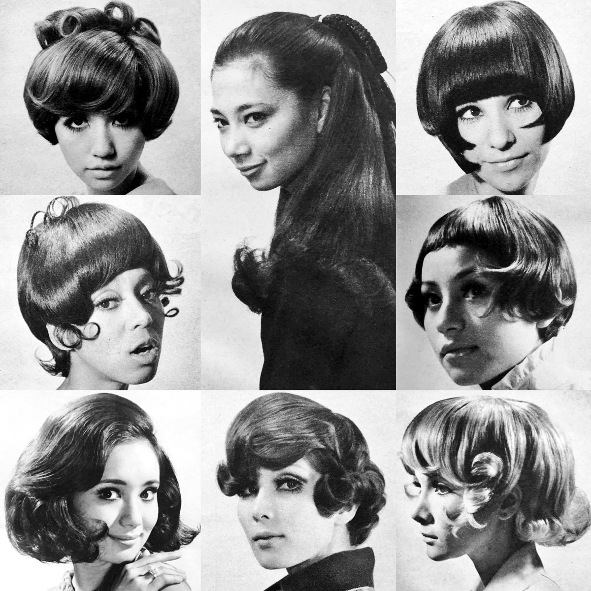 昭和元禄 アングラポップ Ar Twitter 1969年のヘアスタイルいろいろ