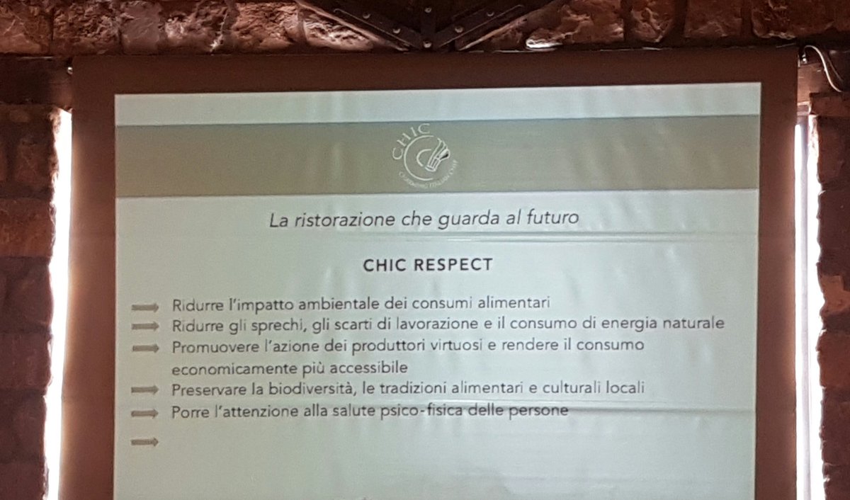 I #cuochi che pensano al futuro. Alta cucina e #sostenibilita' nasce #chicrespect <a href="/robertaschira/">Roberta Schira</a> <a href="/LauraGambacorta/">Laura Gambacorta</a> <a href="/marcosaccochef/">marco sacco</a>