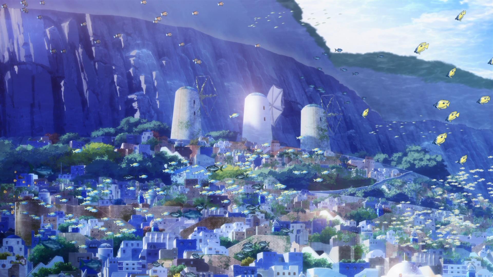 P.A. Works Background Art: Nagi no Asukara Part 1 (337 images) : r/anime