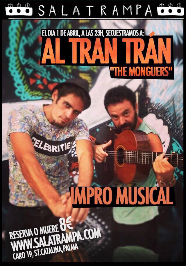 Este sábado 1 de abril los mozos de <a href="/AlTranTranImpro/">Al Tran Trán</a> le van a dar a la impro musical ¿Como te quedas? Reserva o muere en nuestra web