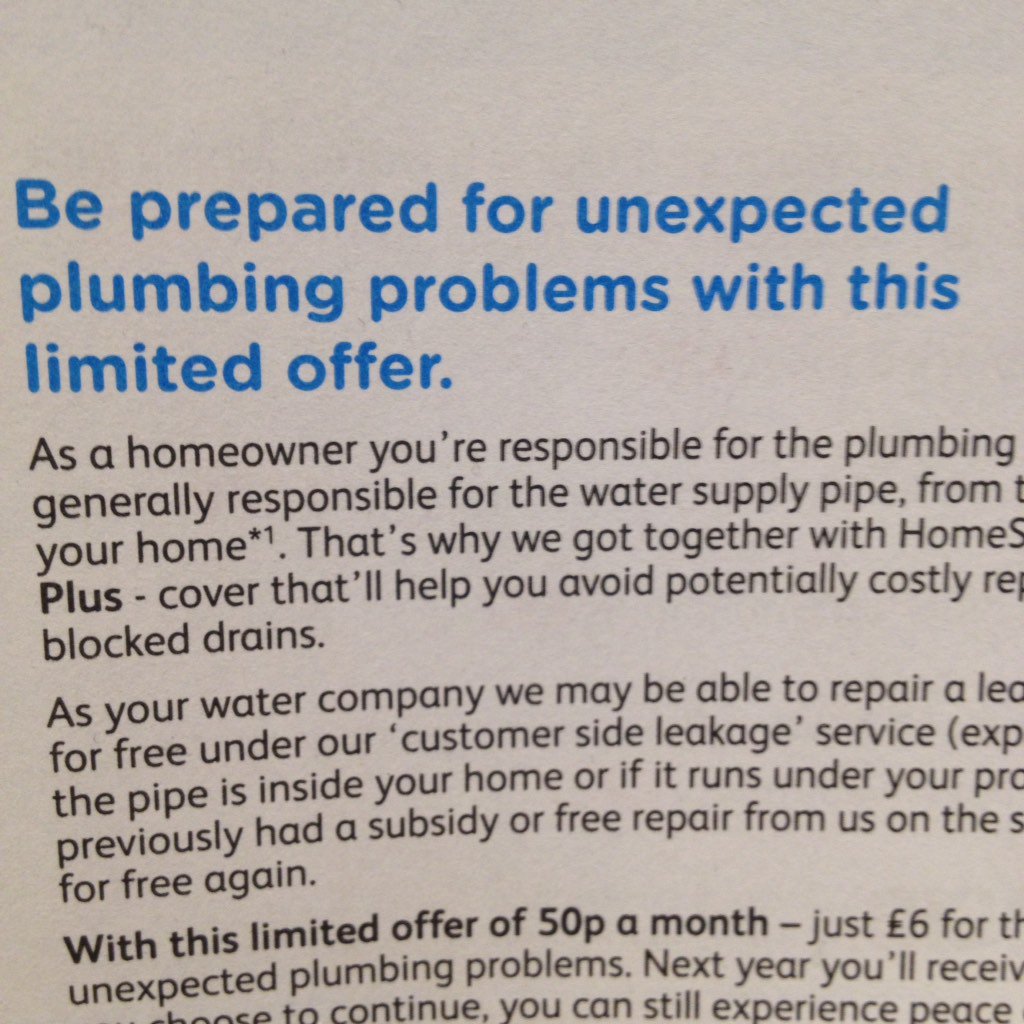 caitlin_breeze's tweet image. In today's copy mysteries, an unusually ominous promise from Thames Water.