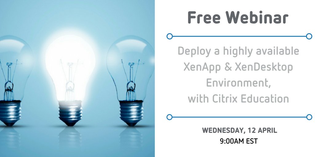 Free Citrix Webinar! Register at attendee.gotowebinar.com/register/43791… see below for details