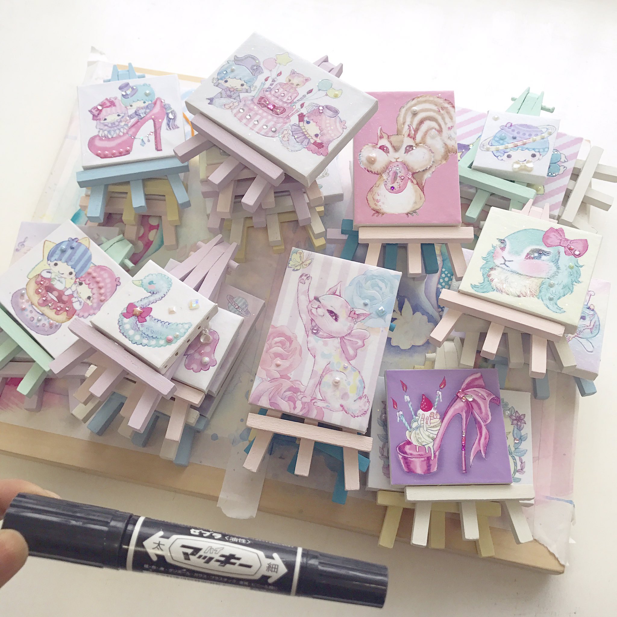 絵子猫(ECONEKO)　キャンバスアート 絵子猫（エコネコ）☆キャンバスアート猫クラシック