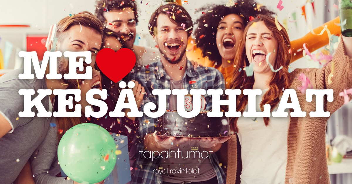 Mistä on hyvät kesäjuhlat tehty? Ilosta, riemunkiljahduksista, cocktaileista ja hyvästä ruoasta. Järjestä kesäjuhlasi Royalin kanssa!