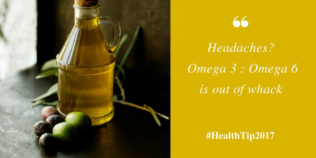 susanjagannath's tweet photo. If you have frequent headaches, one possibility is that your Omega 3: Omega 6 ratio is out of whack #HealthTip #Health2017 https://t.co/IIj16HV0xI