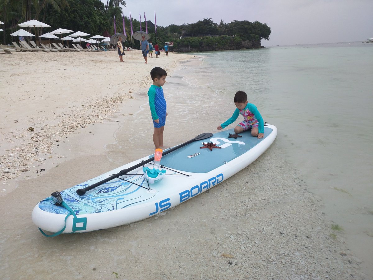 JSBOARD2's tweet image. Kids with SUP on beach.#JS BOARD#