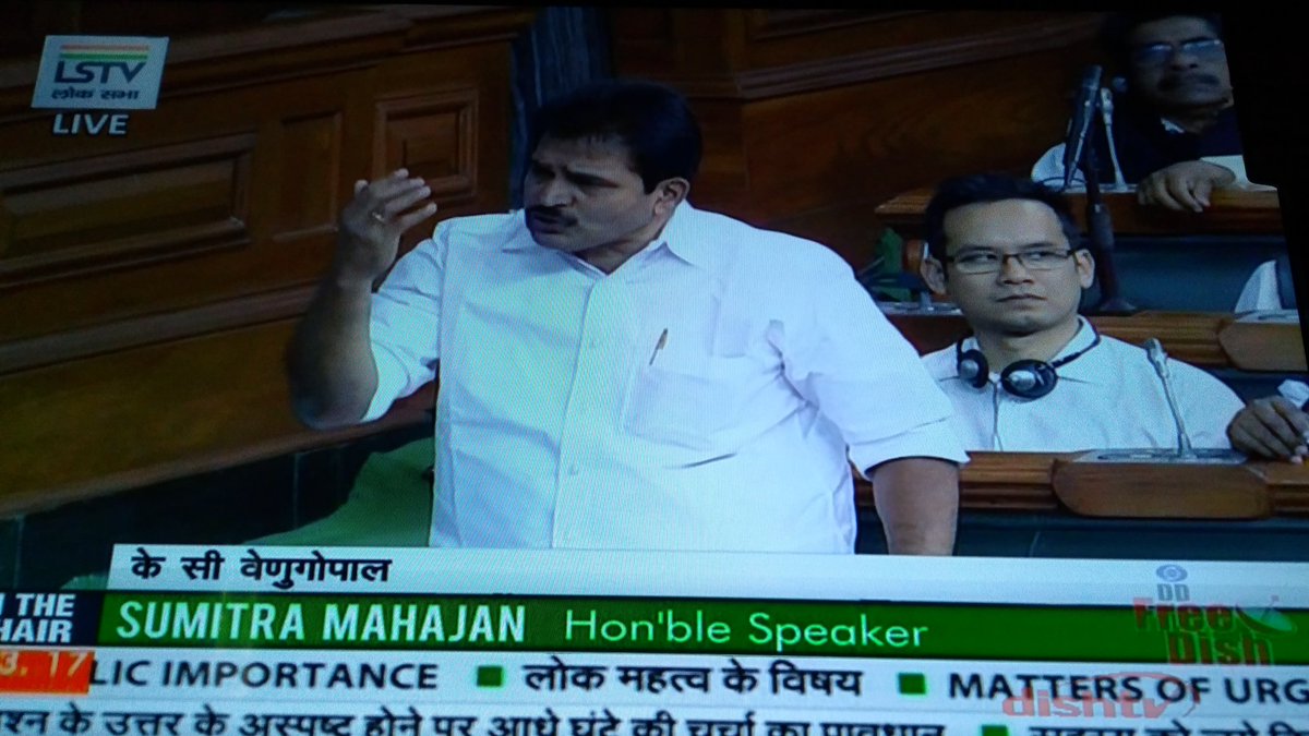 @INCIndia MP Shri @kcvofficial @KCVenugopal_INC Addressing in the Parliament.@GauravGogoiAsm