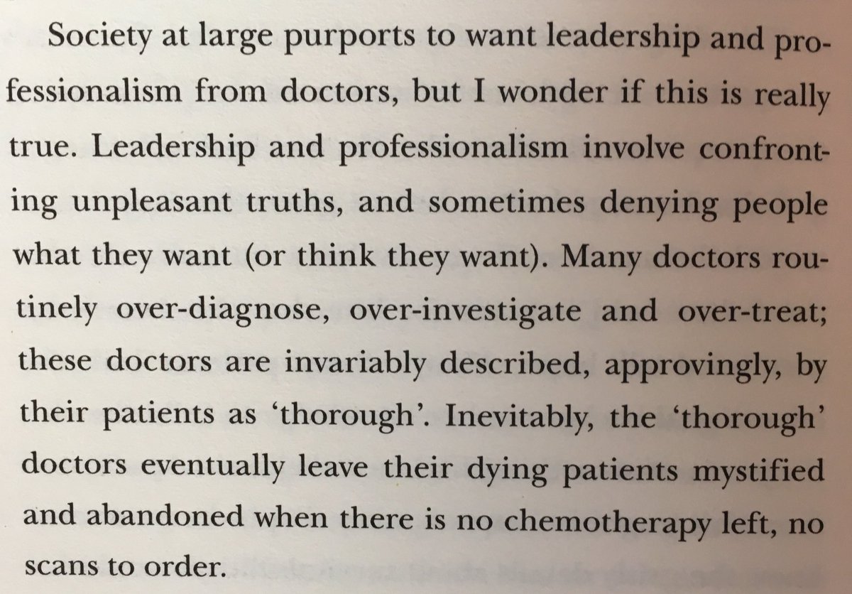 DrDavidWarriner's tweet photo. Seamus O'Mahony in "the way we die now" on the 'thorough' doctor. #toomuchmedicine #choosingwisely #preventingoverdiagnosis https://t.co/LsIHTxsRmh