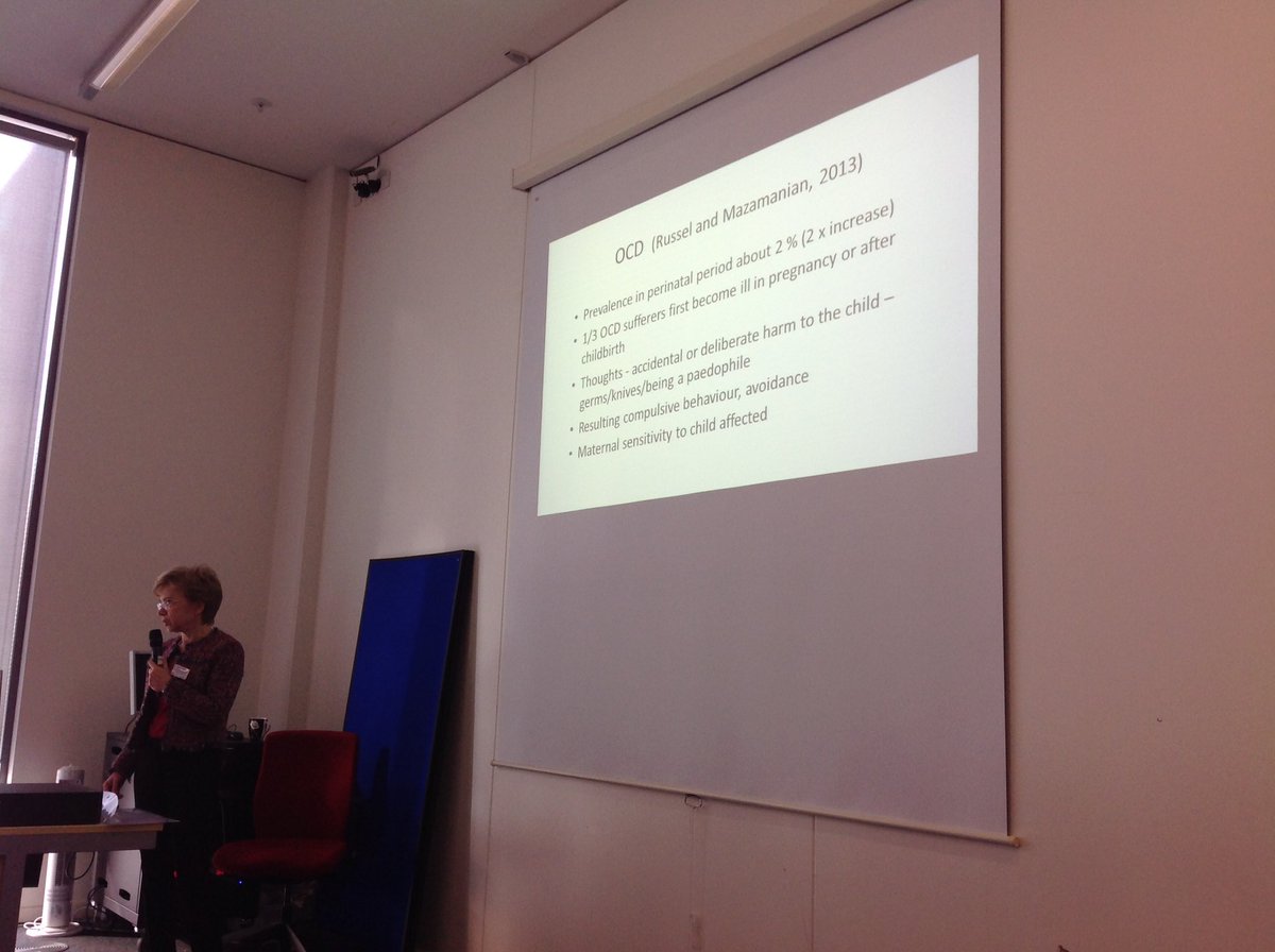 zoe_darwin's tweet photo. @maternalocd DrWieck talking at #MATMHC on the significance of OCD during pregnancy&postnatal period-approx twice as common as other times https://t.co/hIKATewCBH