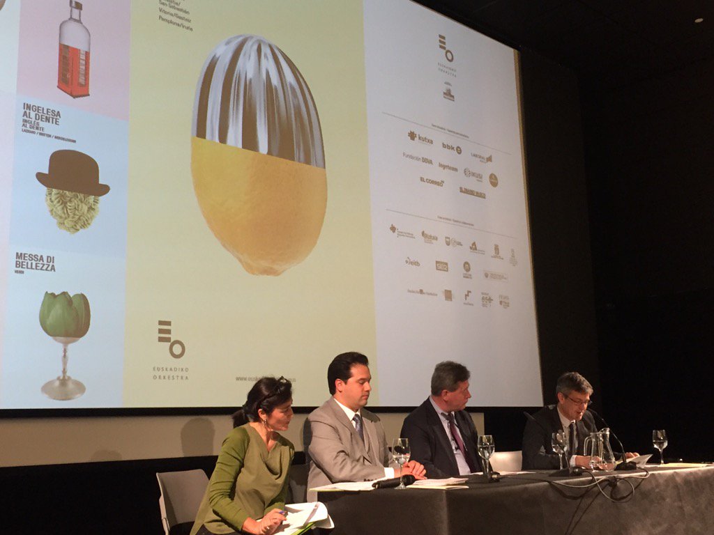 Presentando la nueva temporada de conciertos 2017/2018. Bingen Zupiria, Robert Treviño, Oriol Roch. Y Nueva imagen