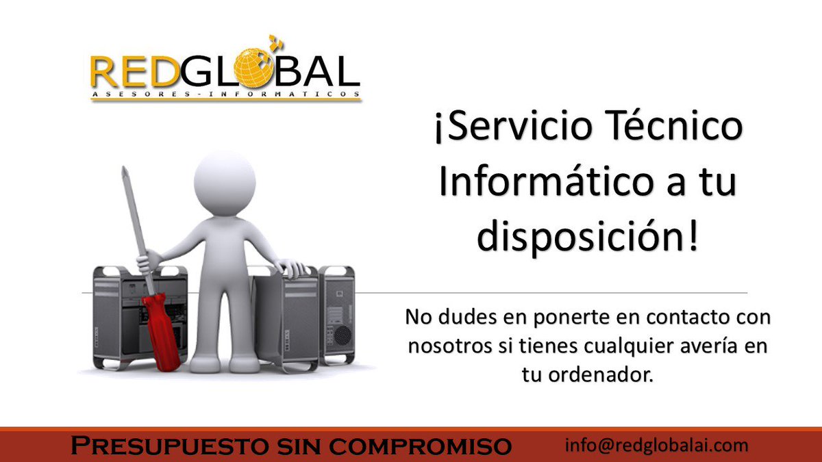 redglobalai's tweet photo. ¿Necesitas arreglar tu ordenador? Pide presupuesto sin compromiso en #redglobal https://t.co/betRXVKvUy