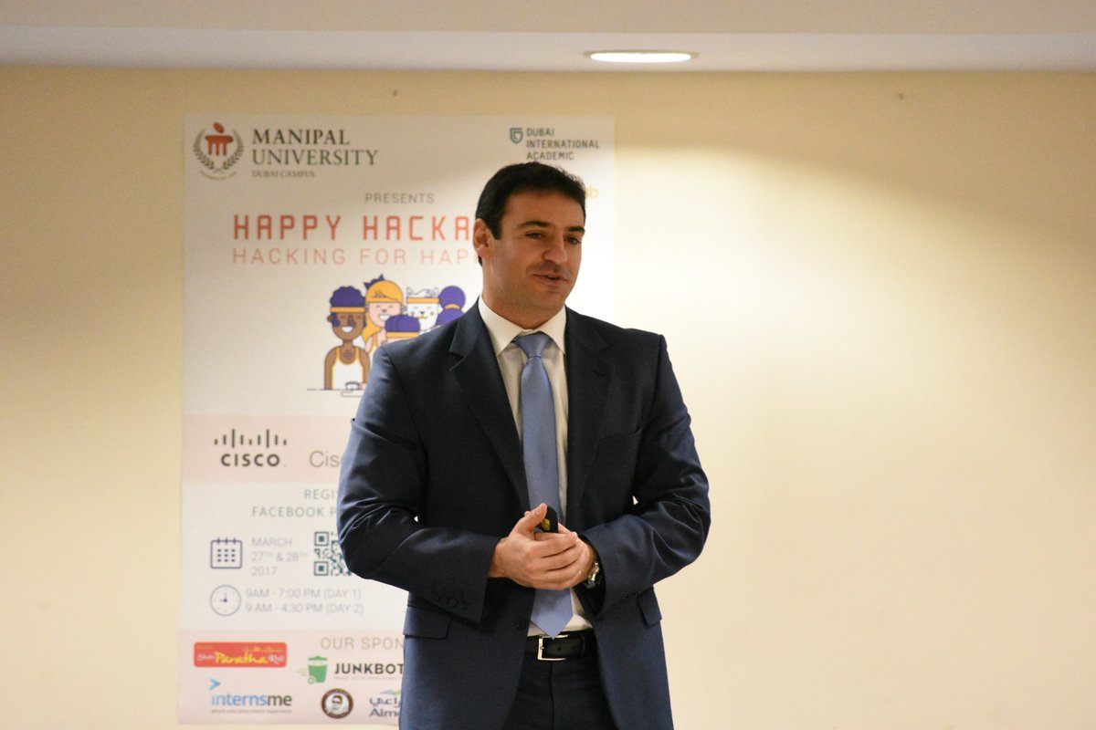 MUDCHappyHack's tweet photo. An Inspirational Keynote by @MarcKhayat , Technical Manager @CiscoNetAcad https://t.co/kVk2RMI2WW