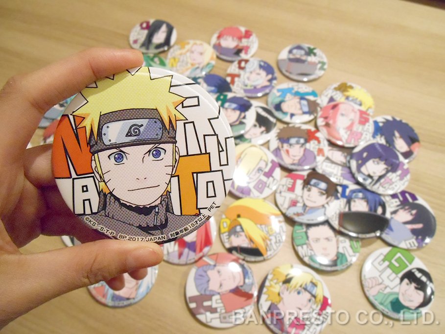 NARUTO 和紙缶バッジ　プライズ　クレーンゲーム