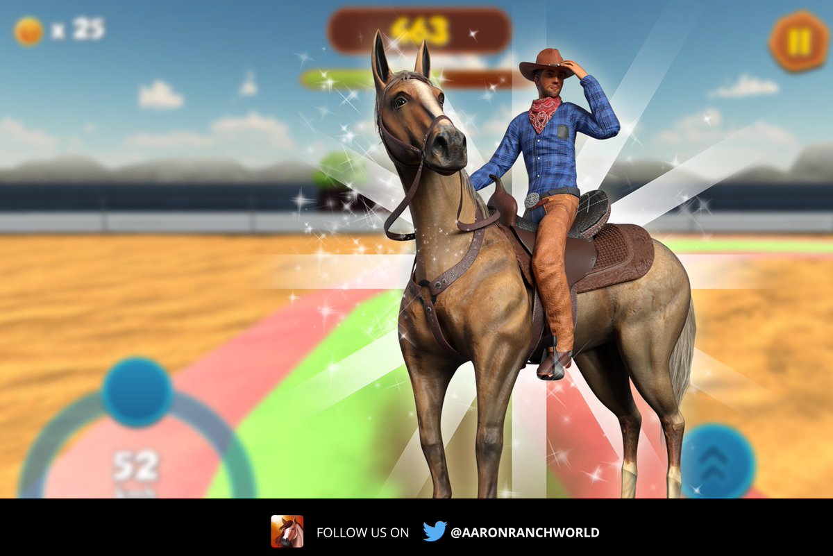 Yeee-haw! Run in circles, spin, and slide! Experience the fun of #reining only here at <a href="/AaronRanchWorld/">Aaron Ranch World</a>.