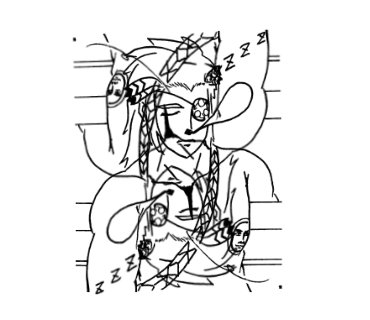 さっきの漫画の3コマ目に使った、少女漫画チックなお花の作り方。
闇吉備津を回転させながらコピー&amp;ペーストするだけの簡単なお仕事。 