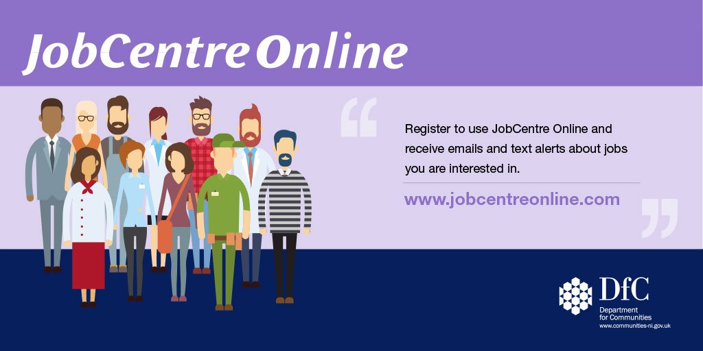 CommunitiesNI's tweet photo. Over 2000 jobs now available! Visit https://t.co/0Kjp0DT9uB #jobcentreonline https://t.co/fmXXLXDFpL