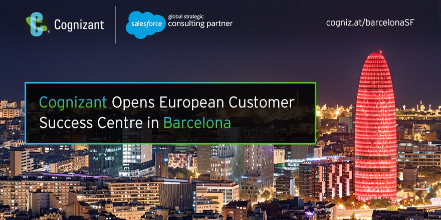 Cognizant's tweet photo. Cognizant opens its European customer success centre in #Barcelona with access to @Salesforce platform https://t.co/1Mi2scsPkJ #tech #CX https://t.co/IQAnR31twQ