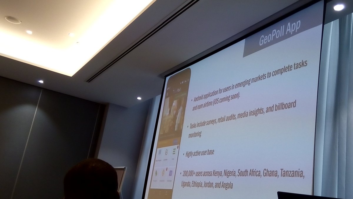 GeoPoll's tweet photo. Our Head of Product @steve0den speaking on new developments in Out of Home monitoring using the GeoPoll app #GeoPollOOH https://t.co/iPijHUNbIA
