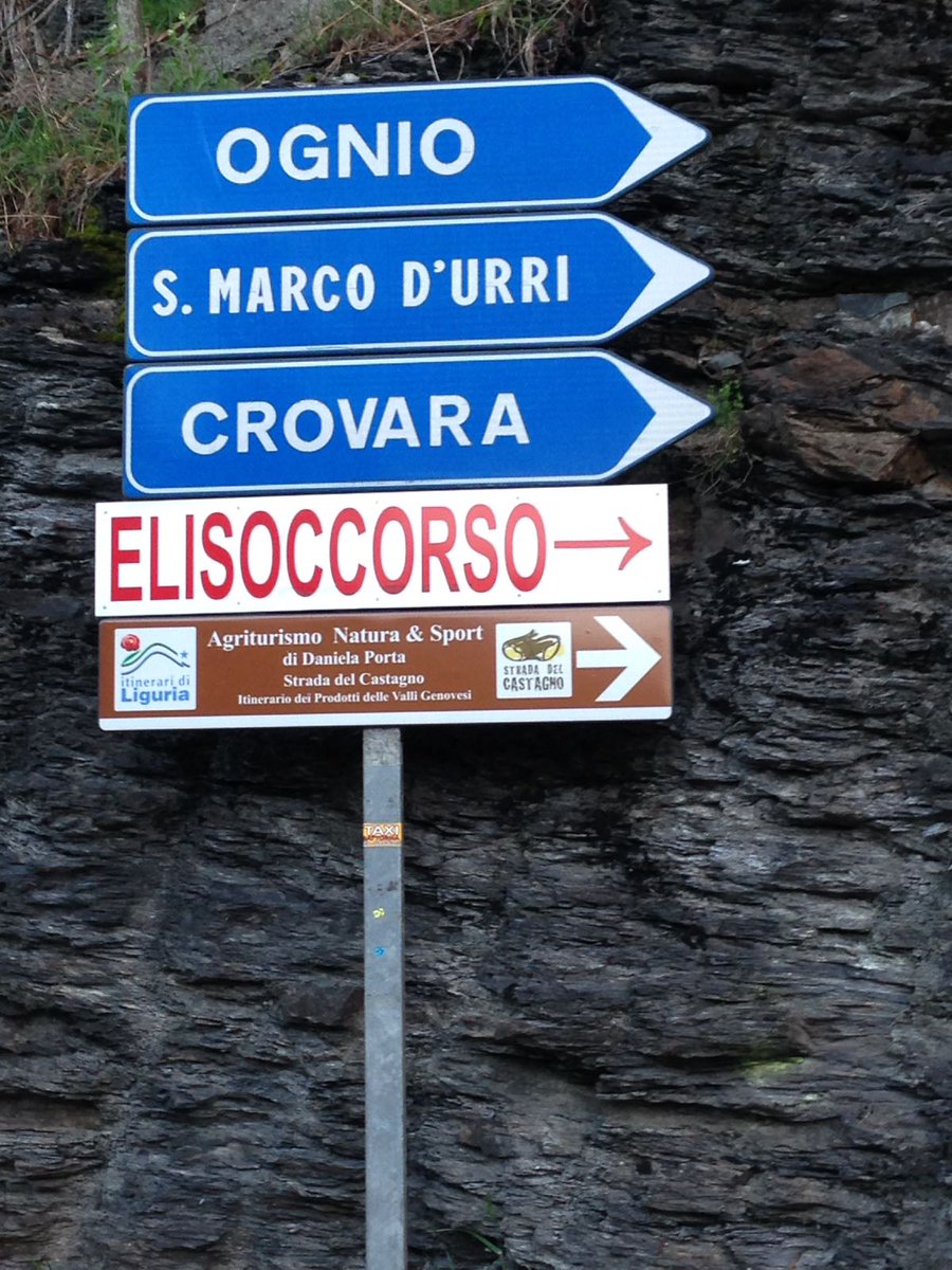 Galgenovese's tweet photo. Prosegue l'installazione dei cartelli della #StradadelCastagno. 
Eccone a #Neirone #SanColombano e #Chiavari.
#lamialiguria #prodottilocali https://t.co/wvQzjvrauh
