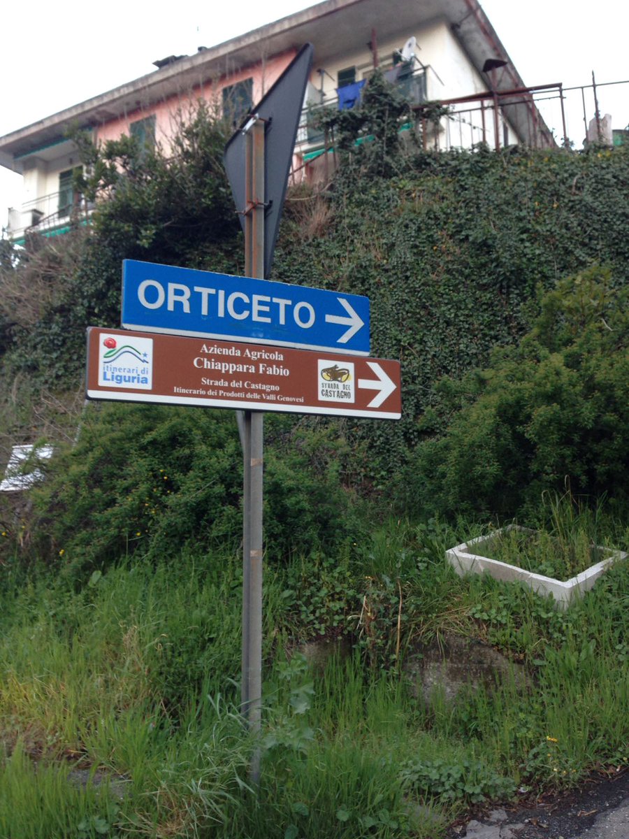 Galgenovese's tweet photo. Prosegue l'installazione dei cartelli della #StradadelCastagno. 
Eccone a #Neirone #SanColombano e #Chiavari.
#lamialiguria #prodottilocali https://t.co/wvQzjvrauh