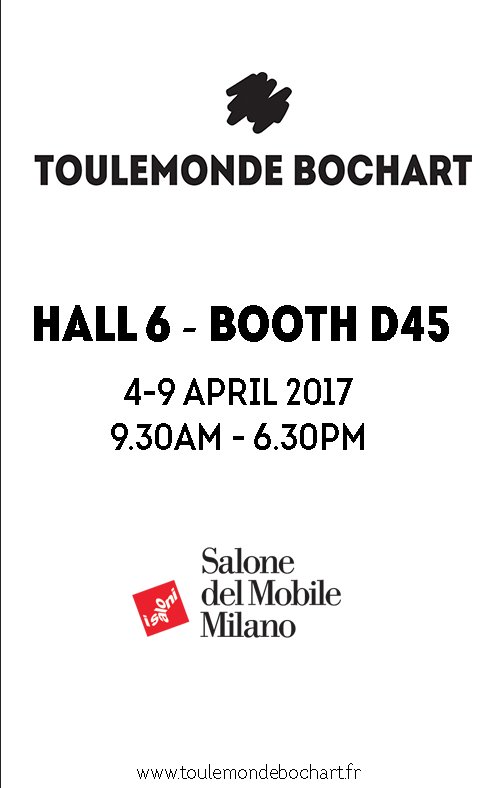 tbochart's tweet photo. Toulemonde Bochart at the Salon Del Mobile Milano 2017 https://t.co/ZuuqqZQfsS https://t.co/6J7BL7ZrRG