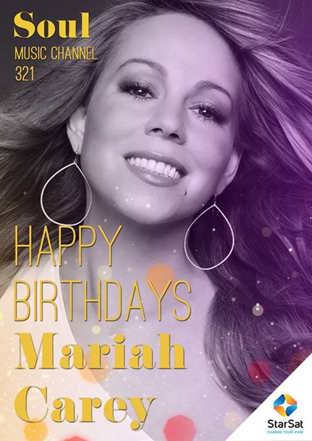 Happy Birthday to singer, songwriter, record producer, and actress Mariah Carey 