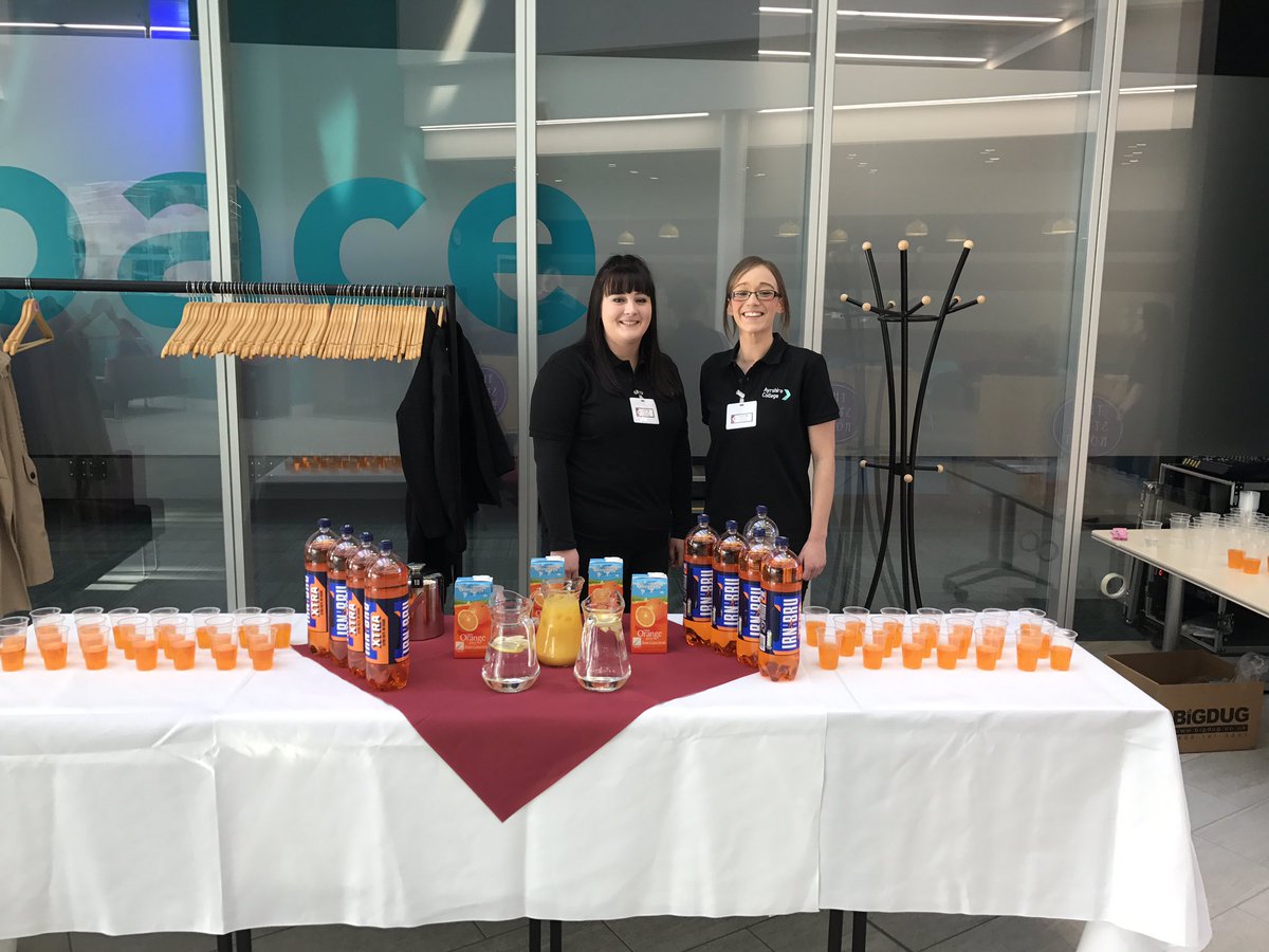 oMOSSADo's tweet image. Irn bru reception at #nextstepsconference @AyrshireColl