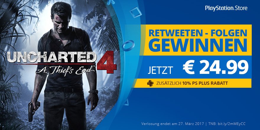 50€ PSN-Gutschein abgreifen und verlorenen Schatz suchen → bit.ly/2mU0Le5 #Gewinnspiel #Uncharted4