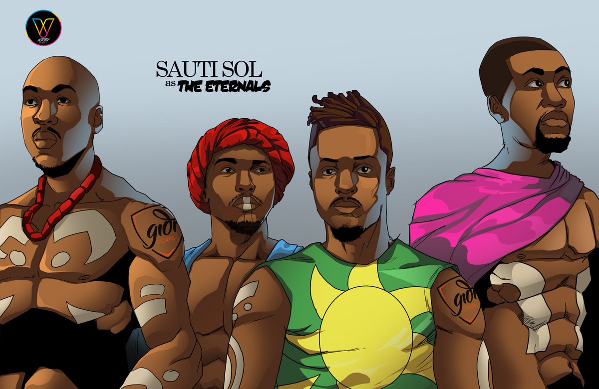 GidiFest's tweet photo. Introducing @sautisol as "The Eternals".
They're supernatural beings of unknown powers &amp; abilities. 
#GidiCorps are created by @vortexdaily https://t.co/LTd8ro1rq4