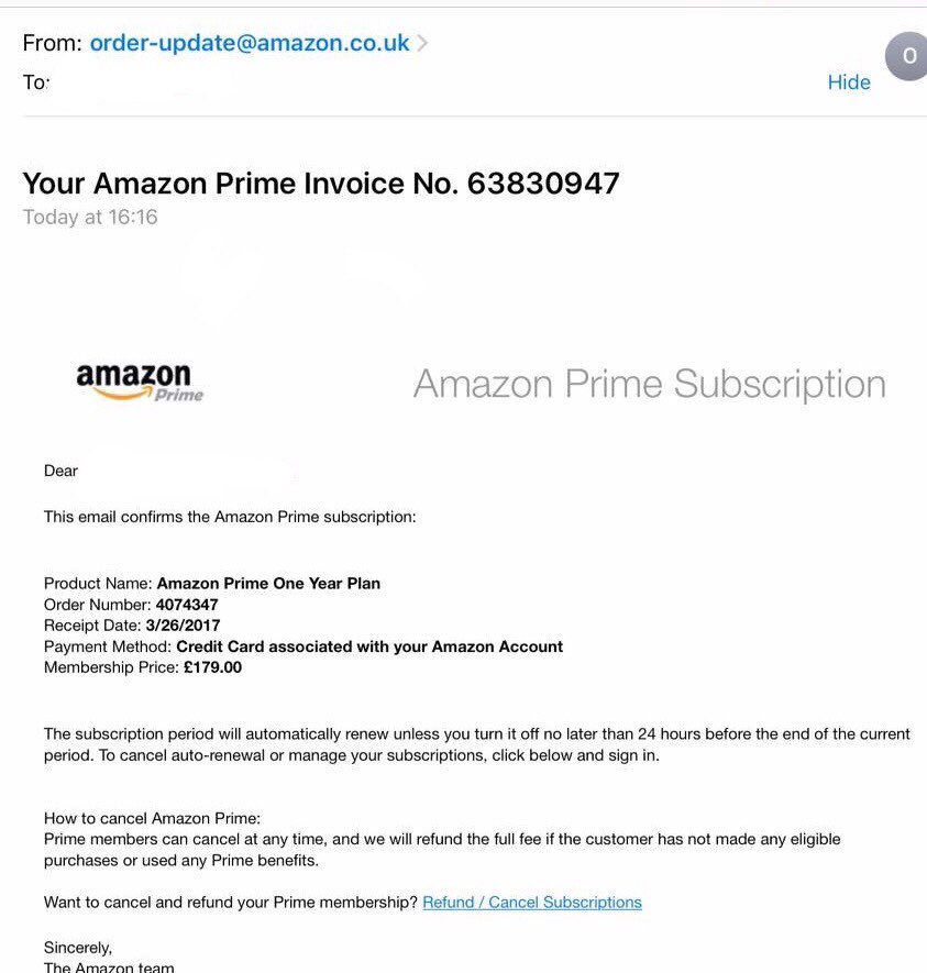 Bucks_SurreyTS's tweet photo. RT @SuffolkTS " Keep a look out for this #scam Amazon Prime Invoice email in your inbox! #PRESSDELETE https://t.co/mhKjJ7Fc10"