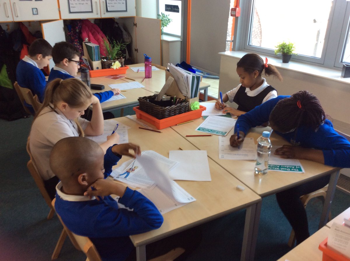 Practising our reading comprehension skills ready for the sats.