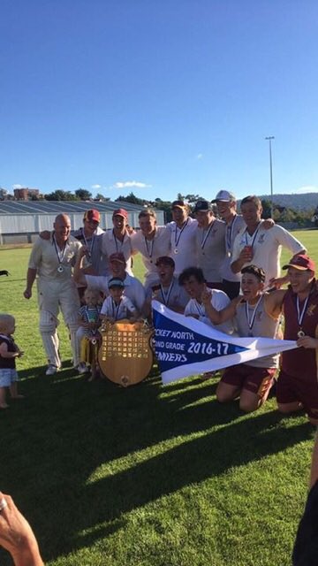 Congratulations to our <a href="/MowbrayEagles/">Mowbray Cricket Club</a> 2nd Grade. <a href="/NTCA1851/">Cricket North</a> premiers for 2016/17. Well done boys!!