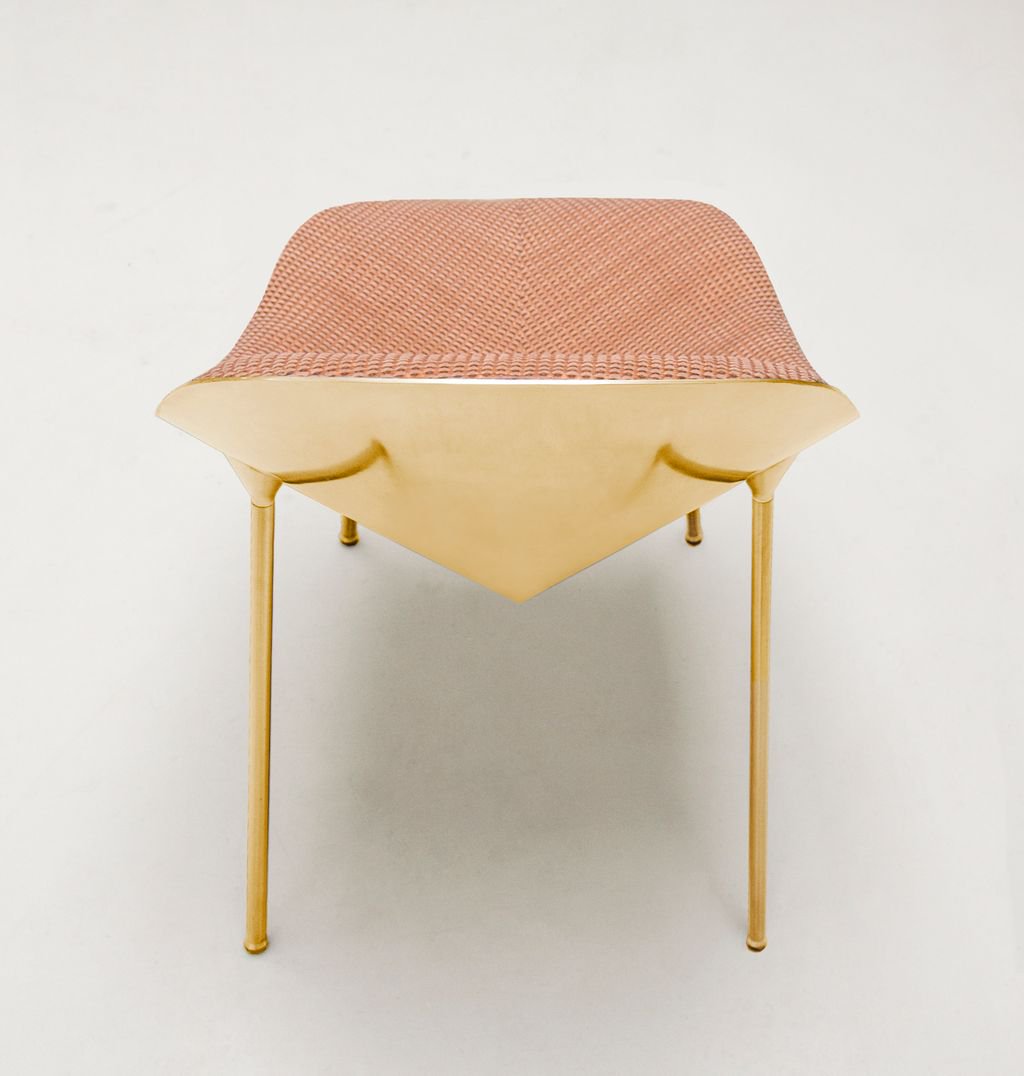 DAMN_magazine's tweet photo. The pairing of #XavierLust and #CharlesSchambourg by Nacarat resulted in this beautiful #BeeChair, on view at #MilanDesignWeek https://t.co/qC9t3xnUXa